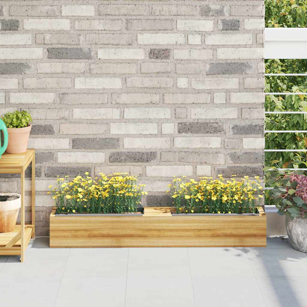 Gėlių loveliai Euro paletėms, 12vnt., pilki, 36x13,5x9,5cm, PP