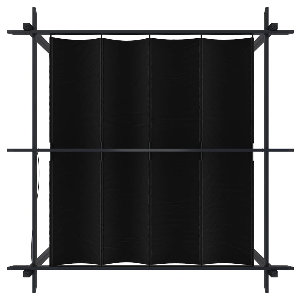 Sodo pavėsinė su įtraukiamu stogu, antracito spalvos, 4x3m