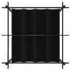 Sodo pavėsinė su įtraukiamu stogu, antracito spalvos, 4x3m
