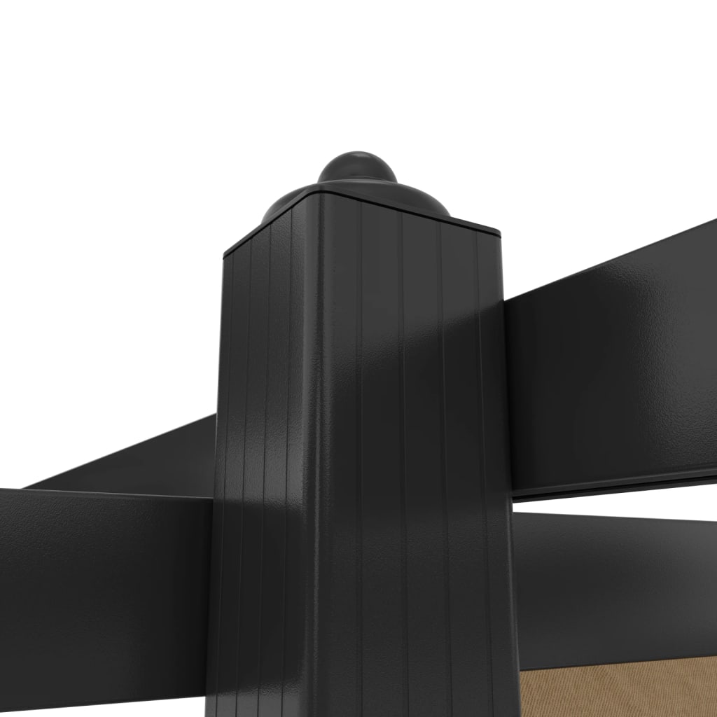 Pavėsinė su stulpų uždangalais, antracito, 3x4x2,6m, 160g/m²