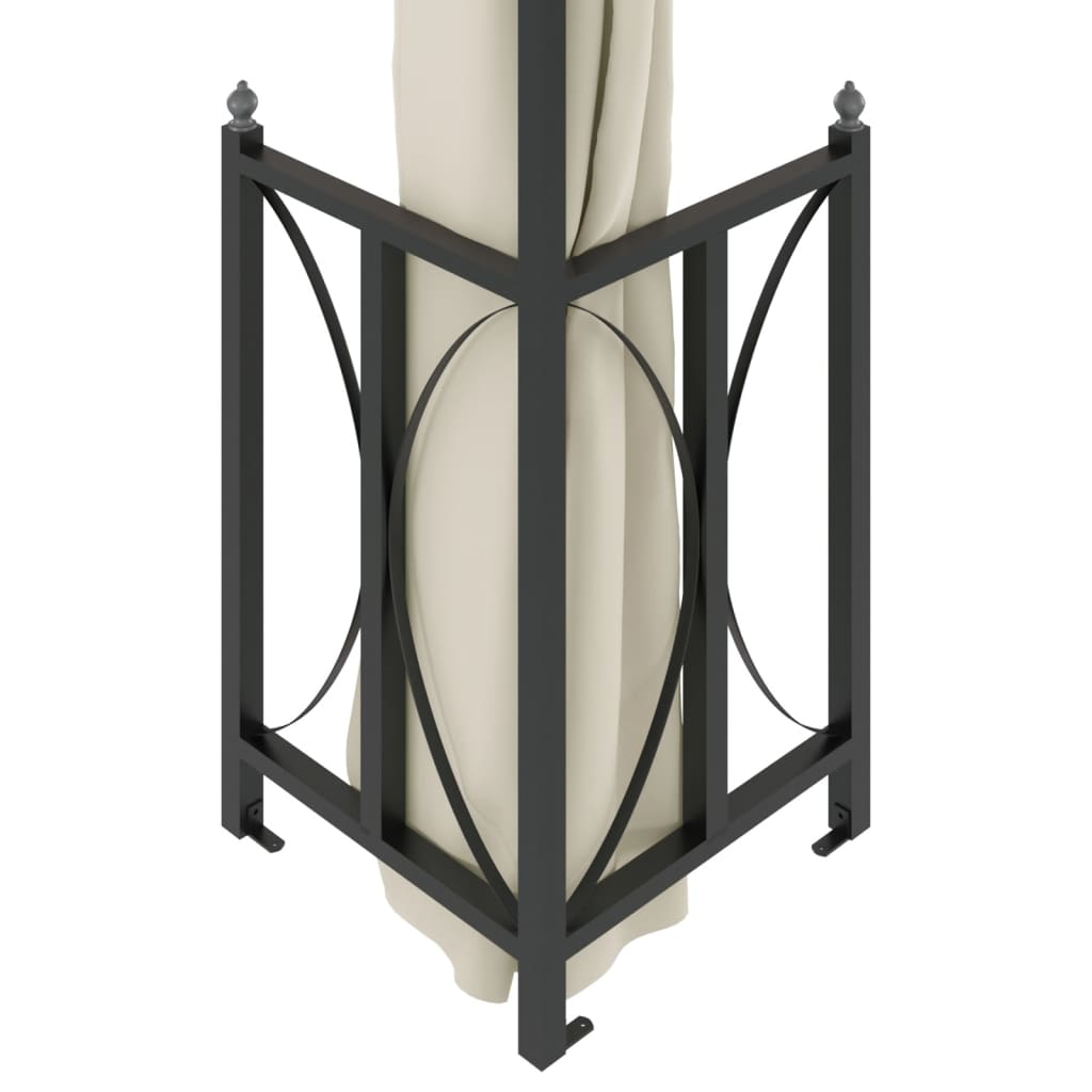 Proginė palapinė su šoninėmis sienomis, balta, 4x9m, 90g/m²