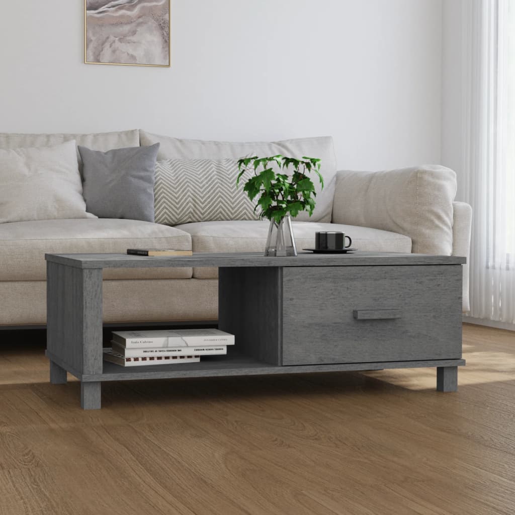 Kavos staliukas HAMAR, tamsiai pilkas, 100x55x35cm, pušis