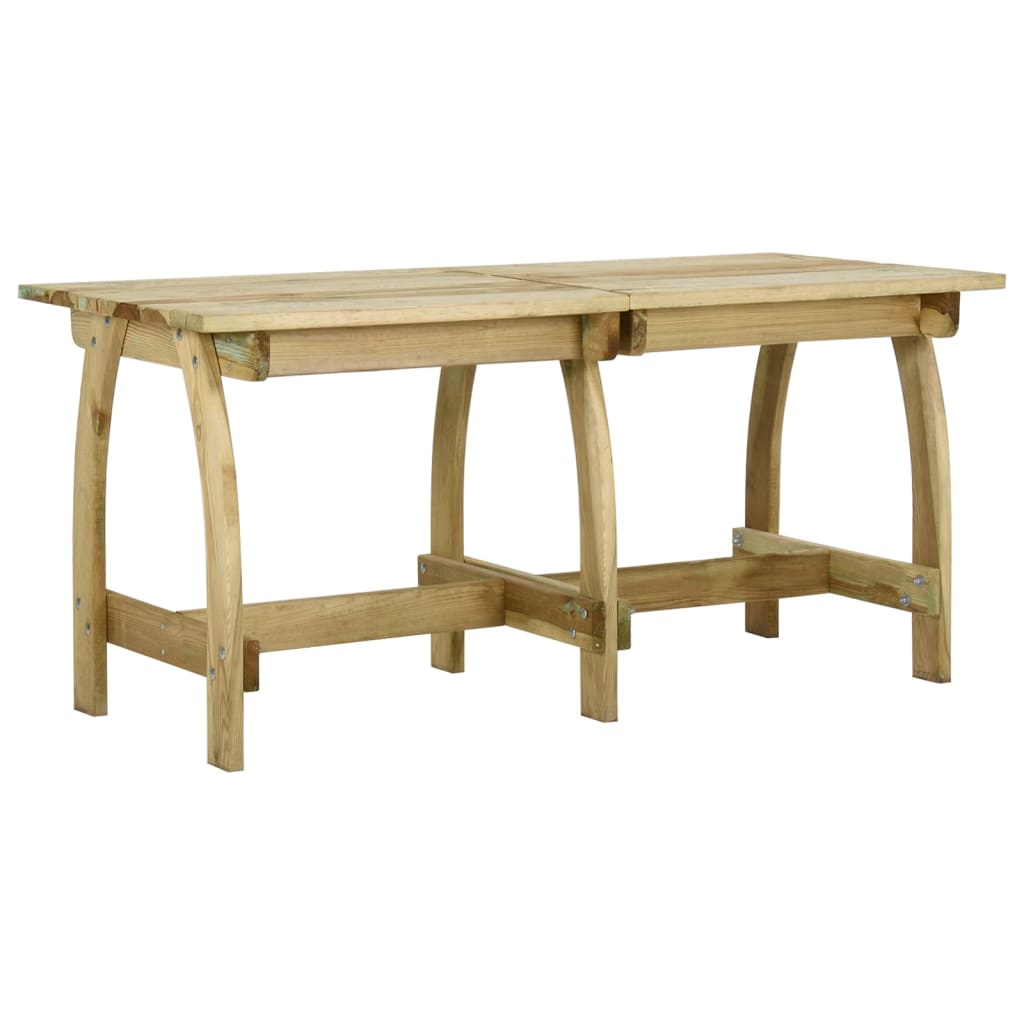 Sodo stalas, 110x74x75cm, impregnuota pušies mediena