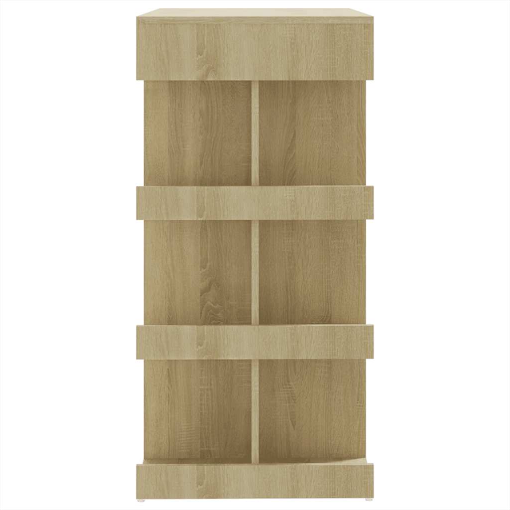 Baro stalas su lentyna, ąžuolo, 100x50x101,5cm, mediena