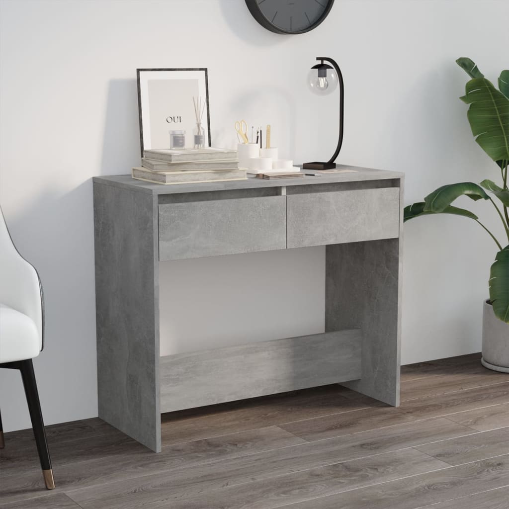 Konsolinis staliukas, betono, 89x41x76,5cm, apdirbta mediena