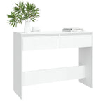 Konsolinis staliukas, baltas, 100x35x76,5cm, apdirbta mediena