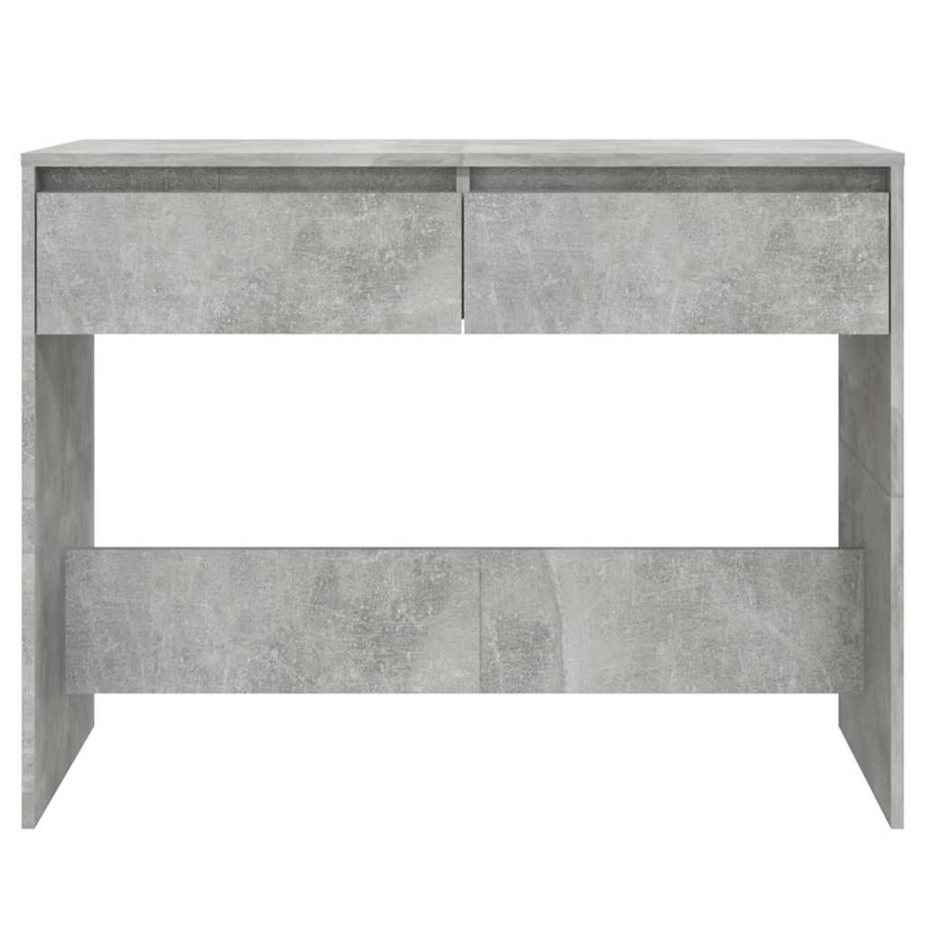 Konsolinis staliukas, betono, 100x35x76,5cm, apdirbta mediena