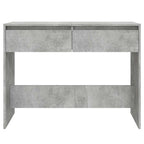 Konsolinis staliukas, betono, 100x35x76,5cm, apdirbta mediena