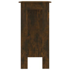 Baro stalas su lentyna, dūminio ąžuolo, 102x50x103,5cm, mediena