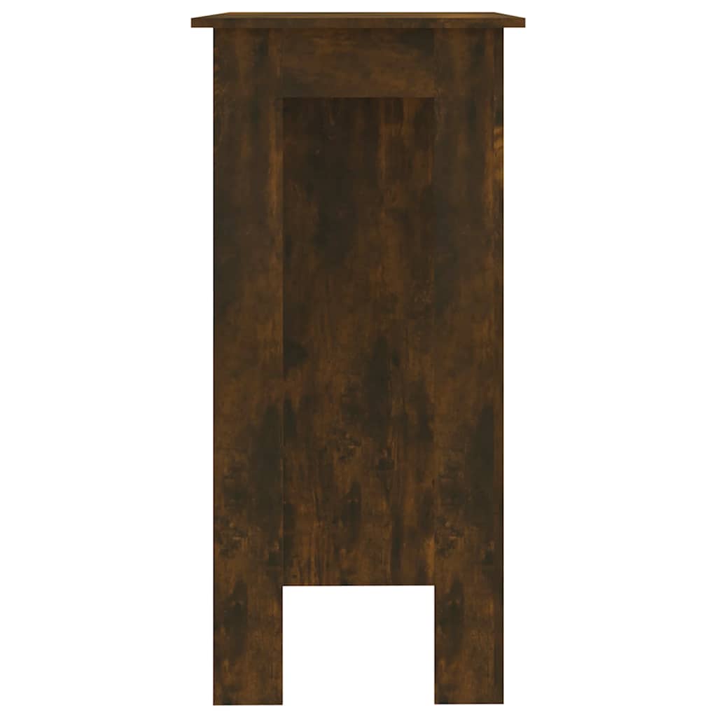 Baro stalas su lentyna, dūminio ąžuolo, 102x50x103,5cm, mediena
