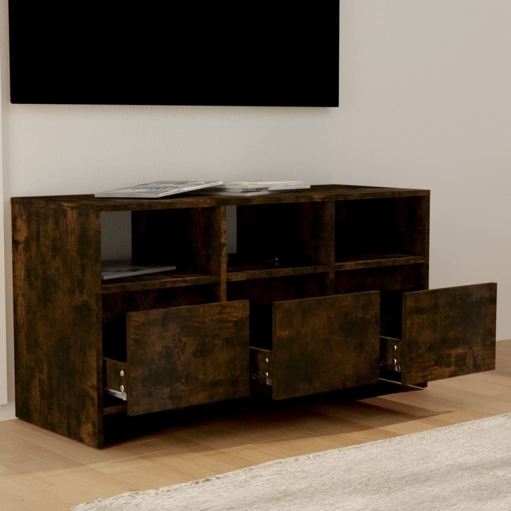Televizoriaus spintelė, dūminė, 102x37,5x52,5cm, mediena