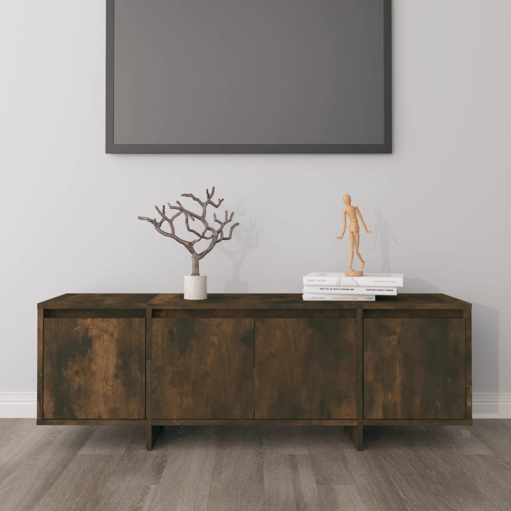 Televizoriaus spintelė, dūminio ąžuolo, 120x30x40,5cm, mediena