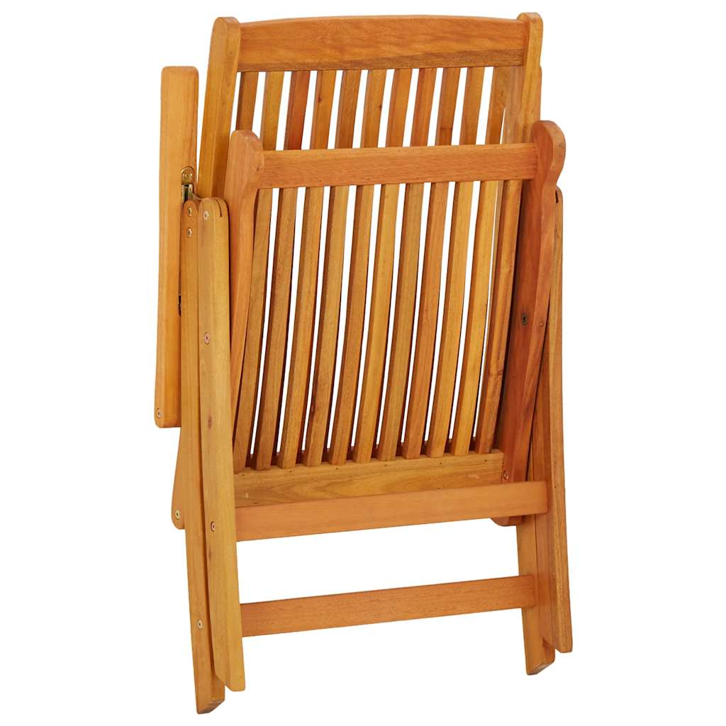 Sulankstomos sodo kėdės, 2vnt., eukalipto medienos masyvas