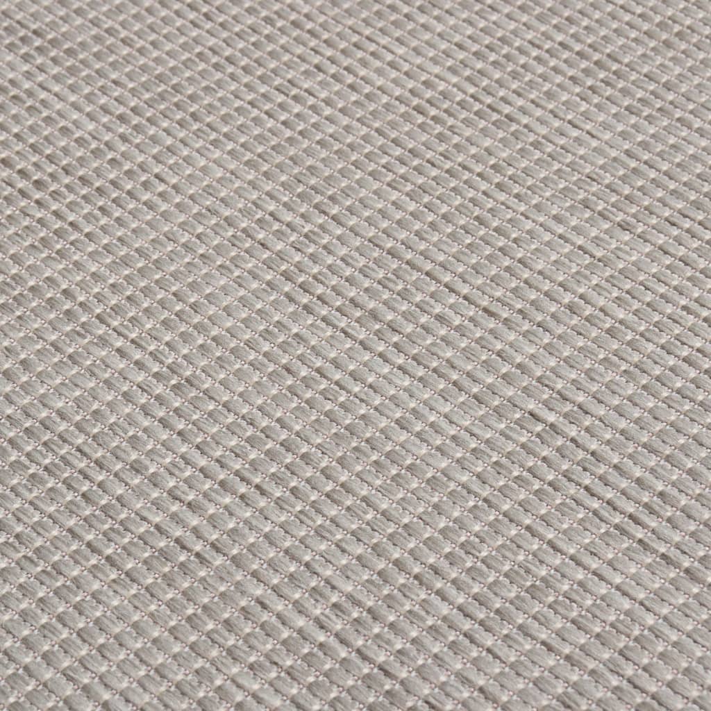Lauko kilimėlis, šviesiai pilkos spalvos, 120x170cm, plokščio pynimo