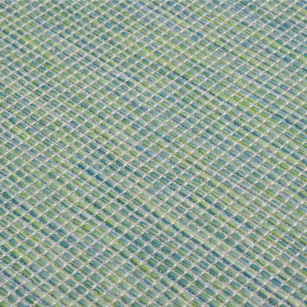 Lauko kilimėlis, turkio spalvos, 120x170cm, plokščio pynimo