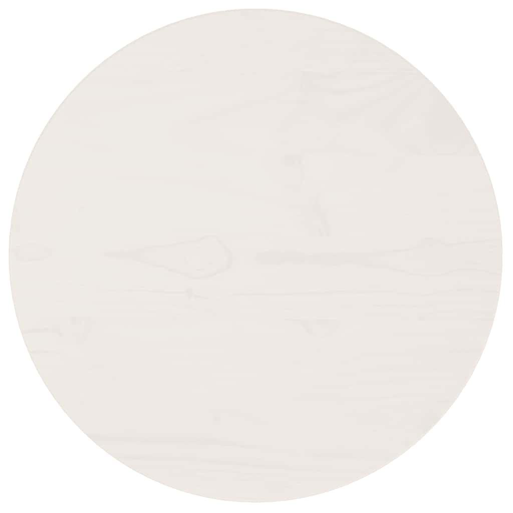 Stalviršis, baltas, skersmuo 40x2,5cm, pušies medienos masyvas
