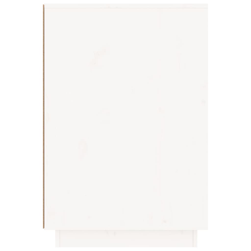 Rašomasis stalas, baltas, 140x50x75cm, pušies medienos masyvas