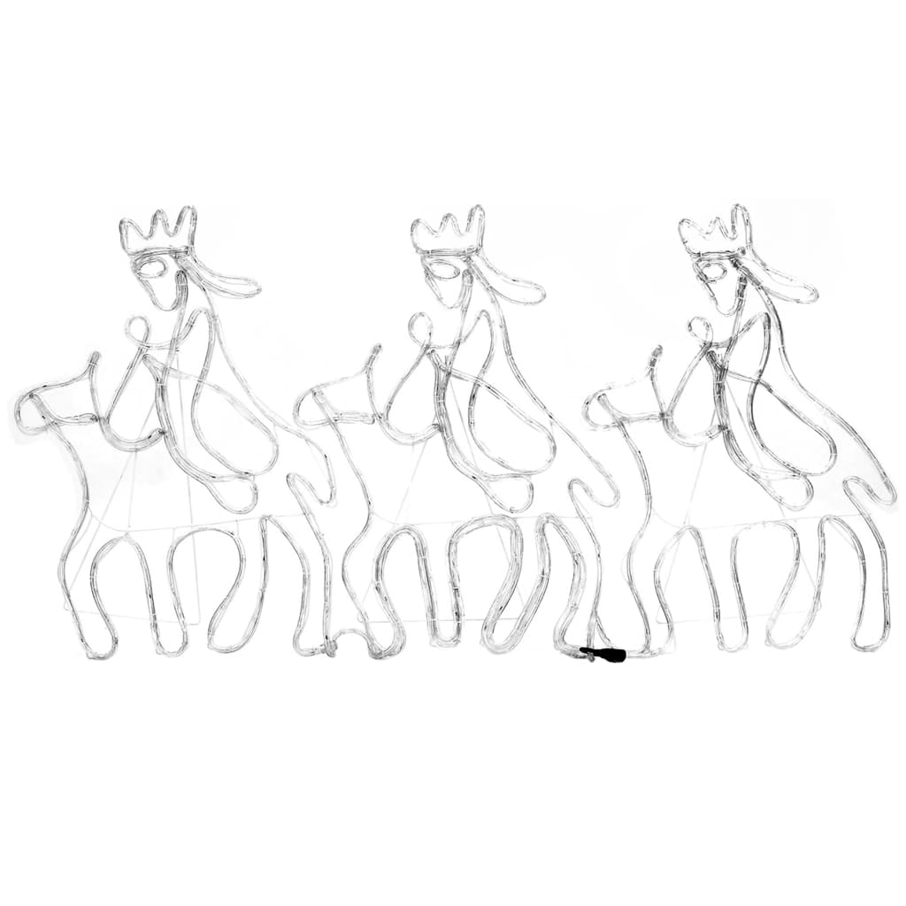 vidaXL Kalėdinė dekoracija Trys Išminčiai su 504 LED, 70x50cm