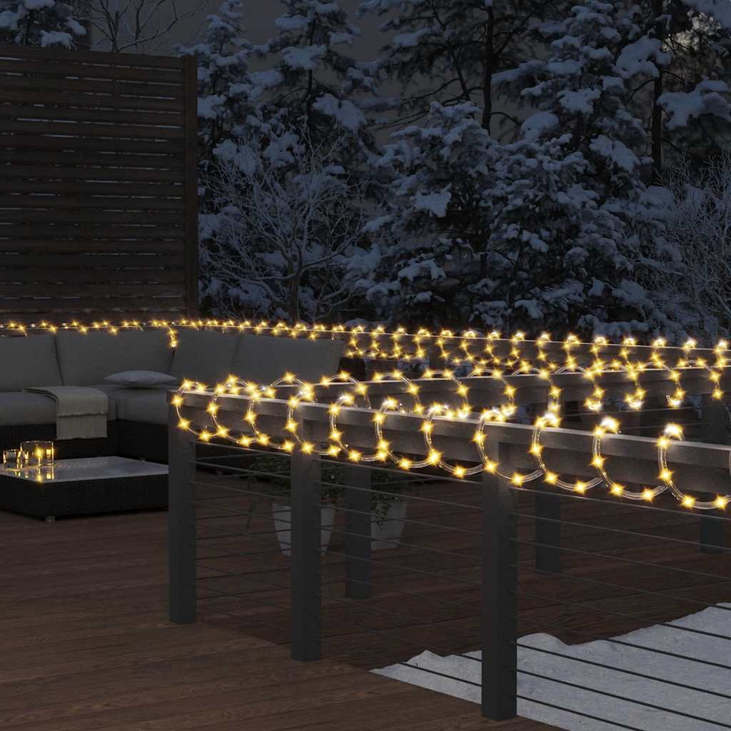 LED juosta su 1200 šiltos baltos spalvos LED, 50m, PVC