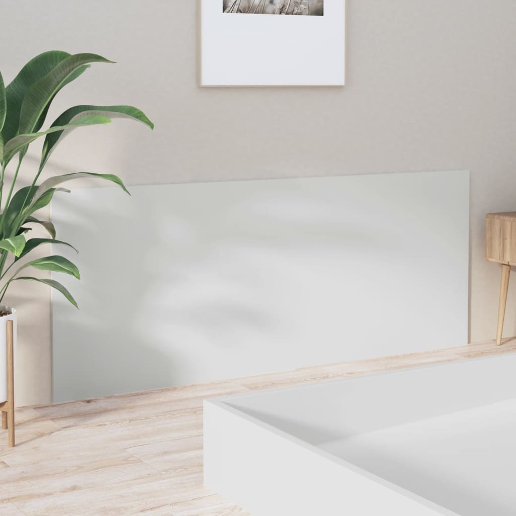 Lovos galvūgalis, baltas, 200x1,5x80cm, mediena, blizgus