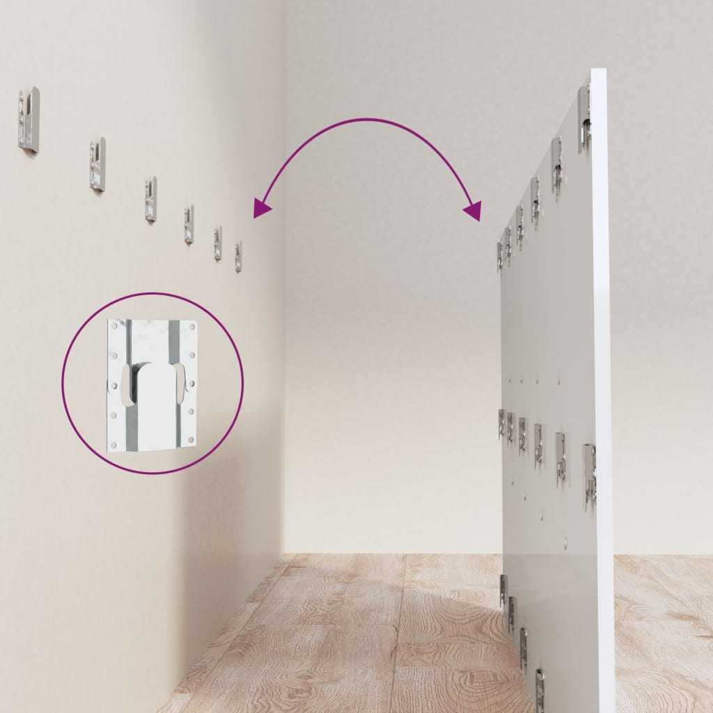 Lovos galvūgalis, baltas, 200x1,5x80cm, mediena, blizgus