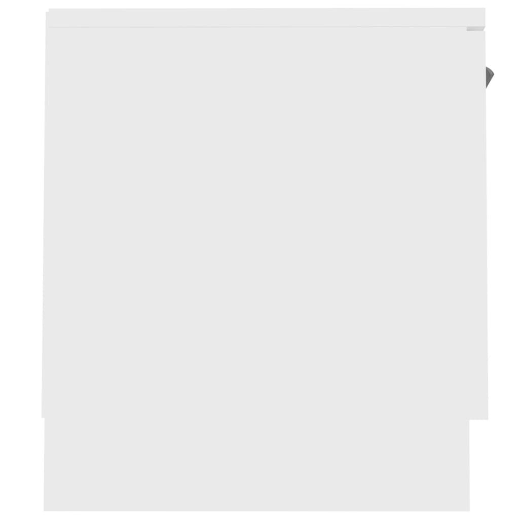 TV spintelė, balta, 140x35x40 cm, inžinerinė mediena