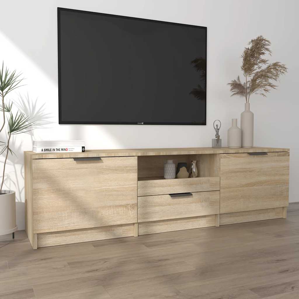 TV spintelė, sonoma ąžuolo spalvos, 140x35x40cm, inžinerinė mediena