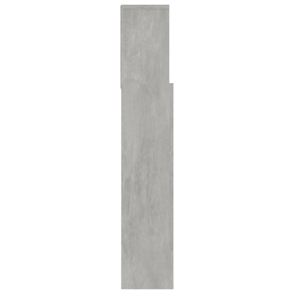 Galvūgalis-spintelė, betono pilkos spalvos, 180x19x103,5cm