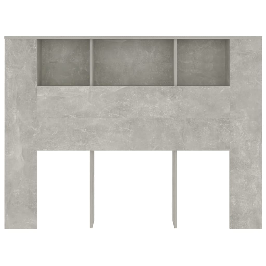 Galvūgalis-spintelė, betono pilkos spalvos, 140x18,5x104,5cm