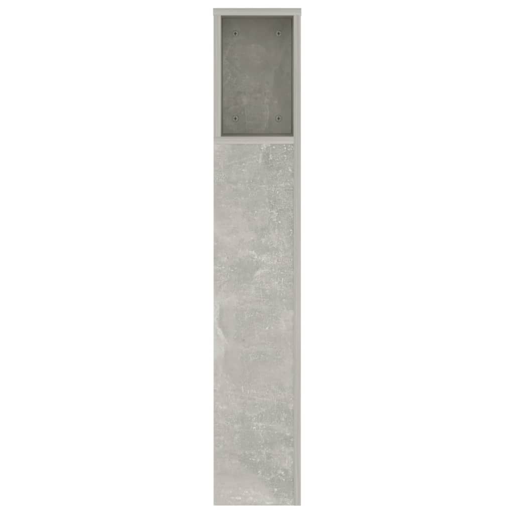 Galvūgalis-spintelė, betono pilkos spalvos, 140x18,5x104,5cm