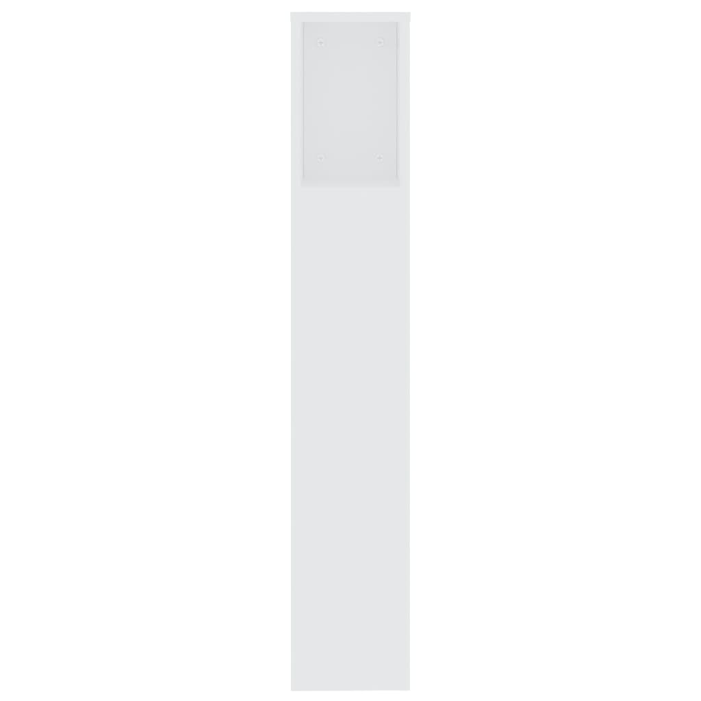 Galvūgalis-spintelė, baltos spalvos, 200x18,5x104,5cm