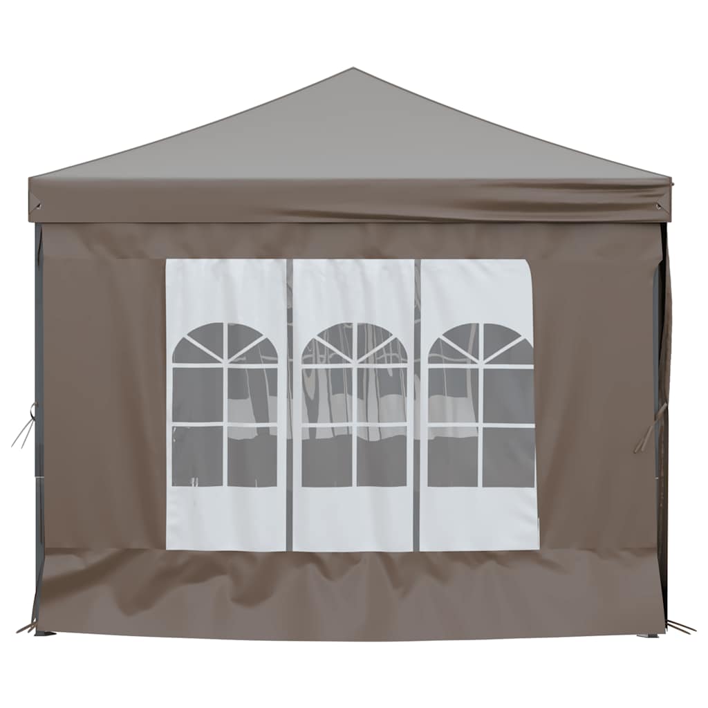 Proginė palapinė su šoninėmis sienomis, taupe, 3x6m