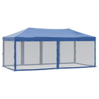 Pavėsinė su šoninėmis sienomis ir stogu, kreminė, 3x4m
