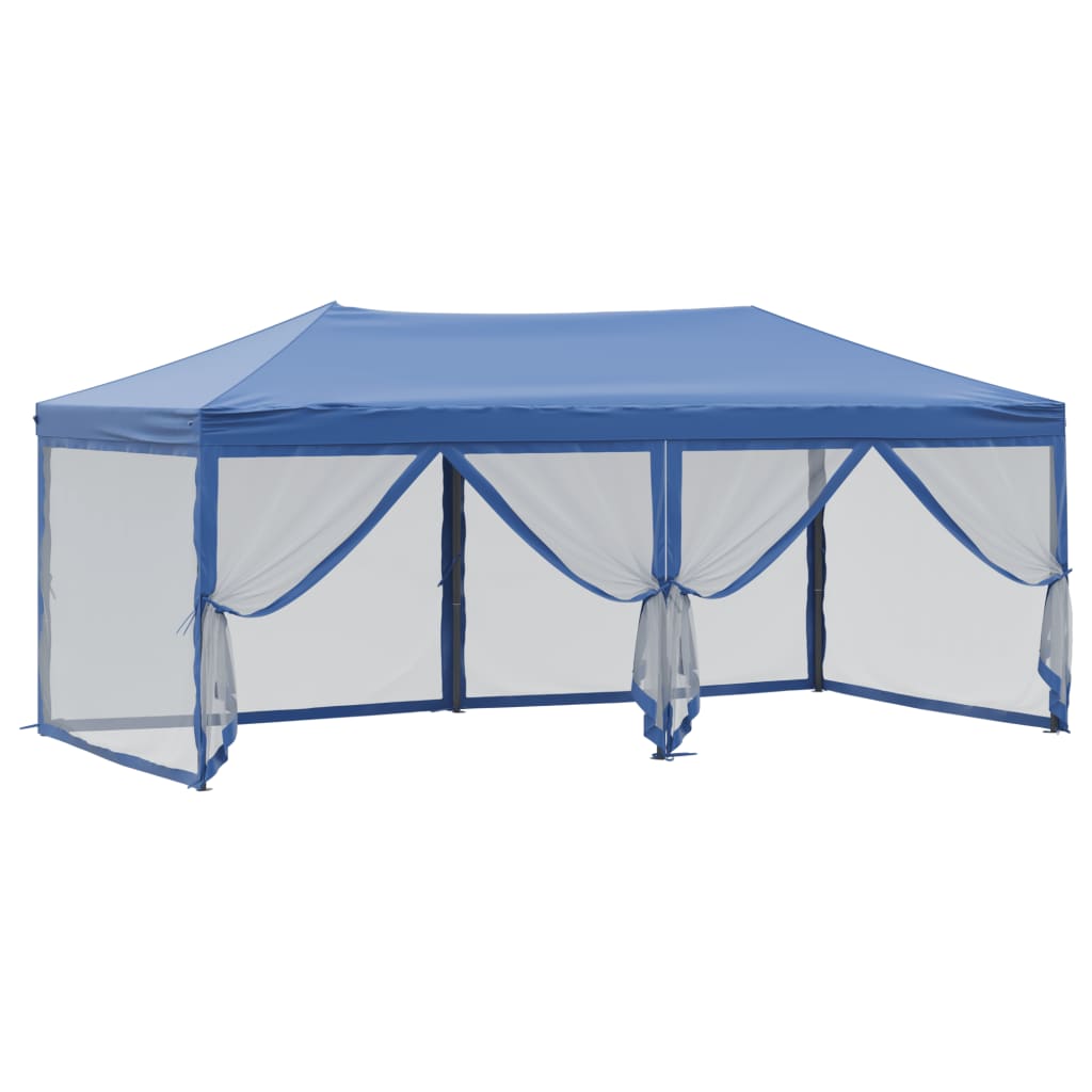 Pavėsinė su šoninėmis sienomis ir stogu, kreminė, 3x4m