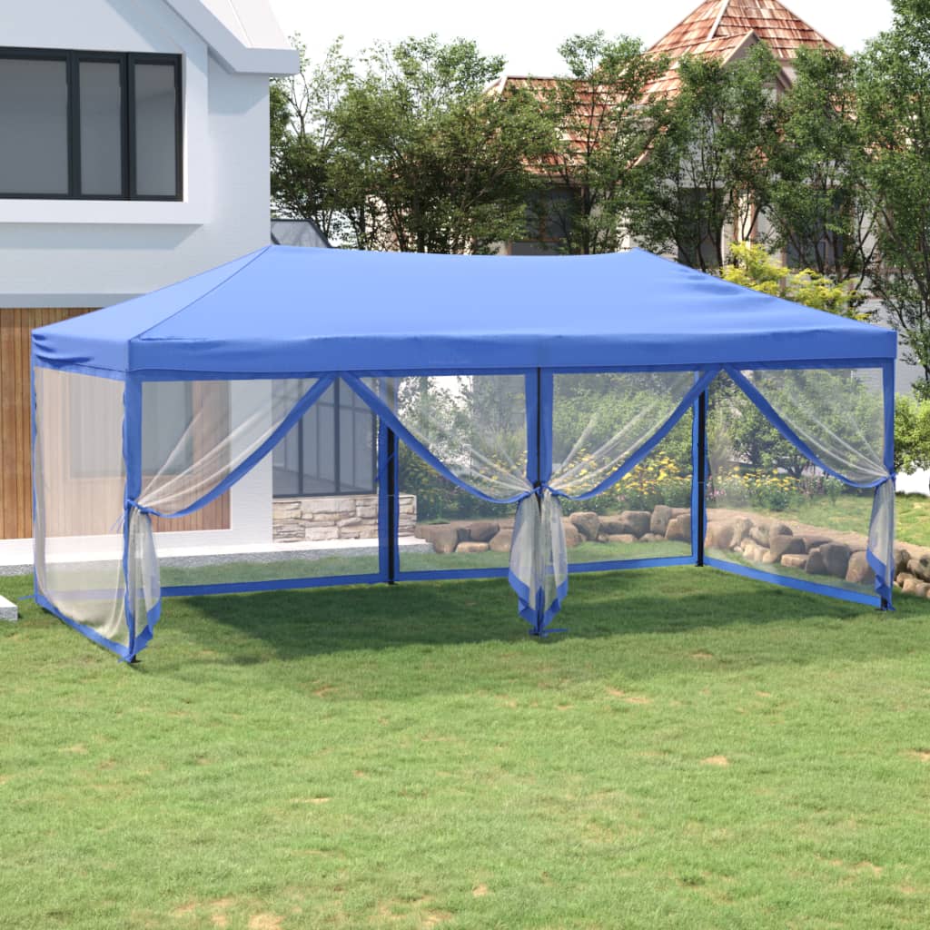 Pavėsinė su šoninėmis sienomis ir stogu, kreminė, 3x4m