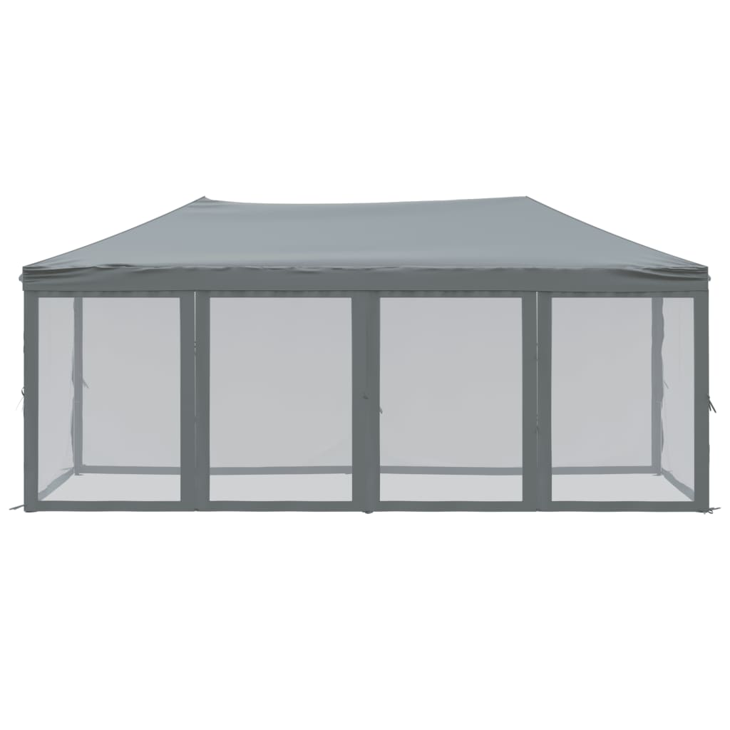 Proginė palapinė su šoninėmis sienomis, antracito, 3x6m