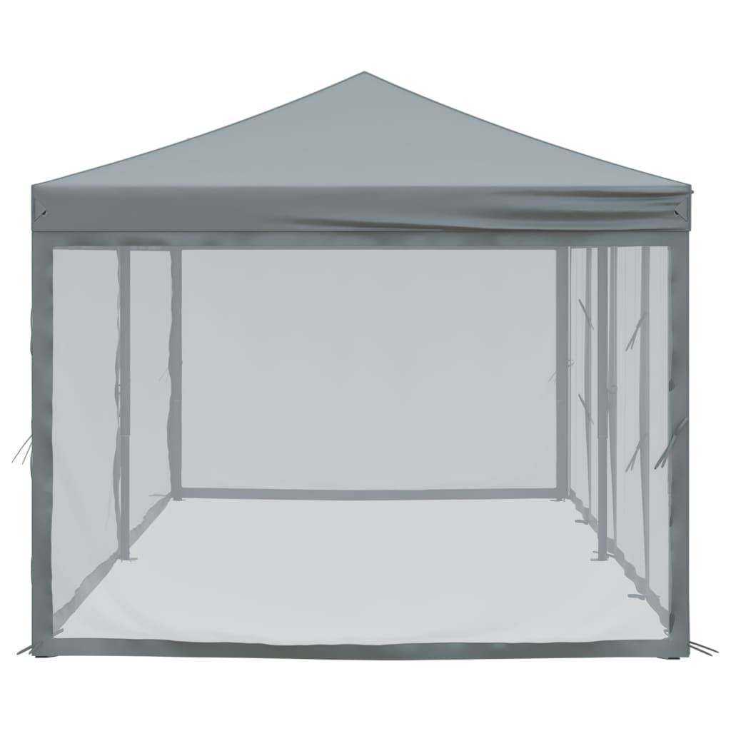 Proginė palapinė su šoninėmis sienomis, antracito, 3x6m