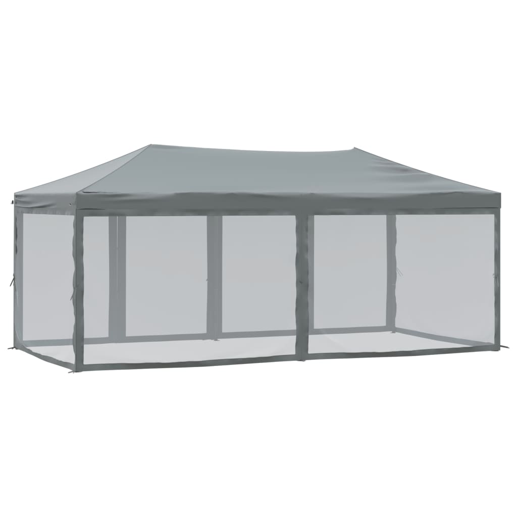 Proginė palapinė su šoninėmis sienomis, antracito, 3x6m