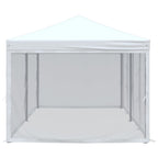 Proginė palapinė su 8 tinklinėmis sienomis, raudona, 3x9m, HDPE
