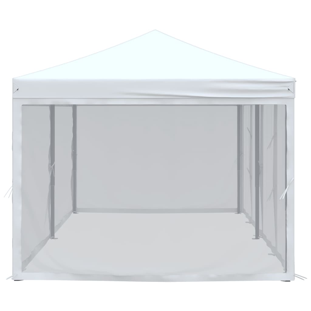 Proginė palapinė su 8 tinklinėmis sienomis, raudona, 3x9m, HDPE