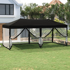 Proginė palapinė su 8 sienomis, antracito, 3x9m, HDPE
