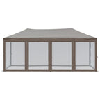 Proginė palapinė su šoninėmis sienomis, taupe, 3x6m