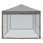 Proginė palapinė su šoninėmis sienomis, taupe, 3x6m