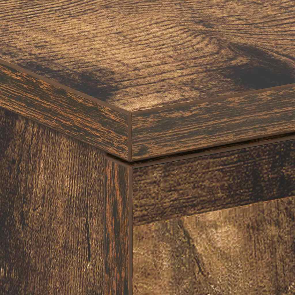 Naktinės spintelės, 2vnt., dūminio ąžuolo, 38x35x56cm, mediena