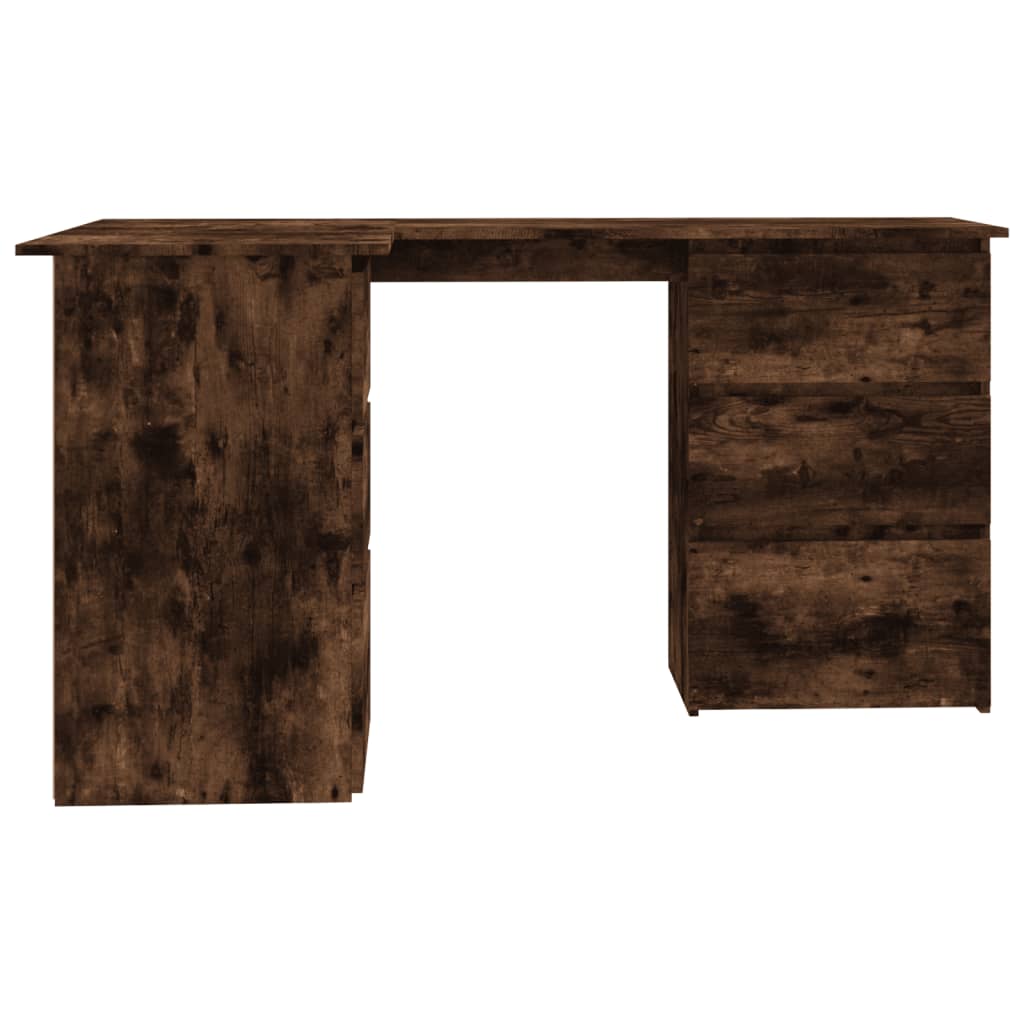 Kampinis rašomasis stalas, ąžuolo, 145x100x76cm, mediena
