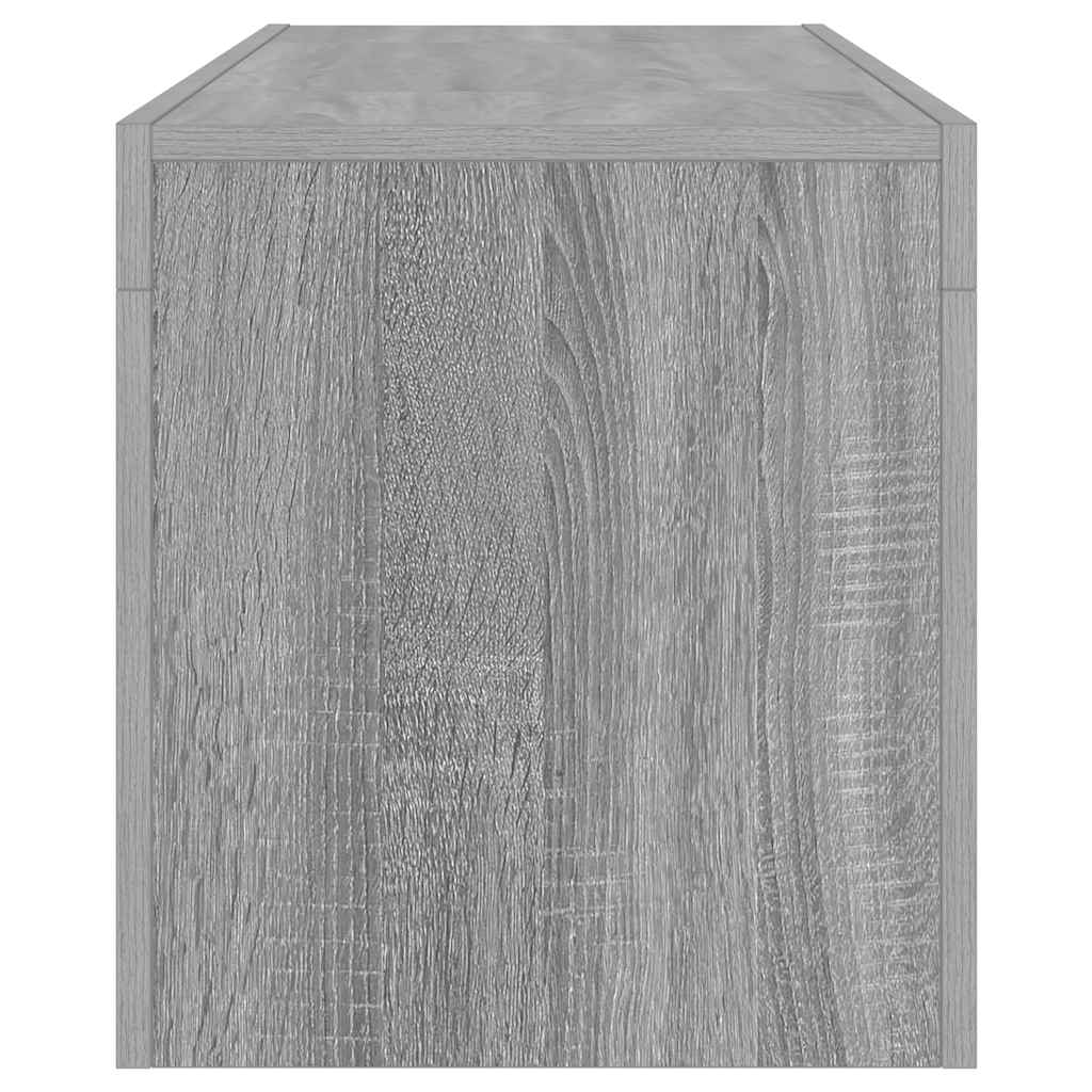 Televizoriaus spintelė su LED, pilka ąžuolo, 120x35x40cm