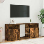TV spintelė su LED apšvietimu, dūminio ąžuolo, 120x30x50cm