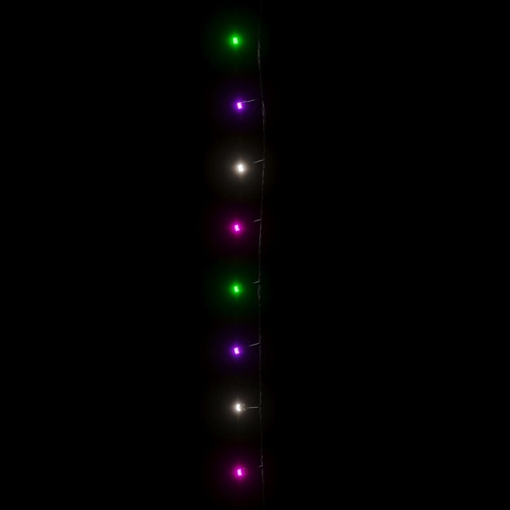 LED lempučių girlianda, 15m, PVC, 150 pastelinių spalvotų LED