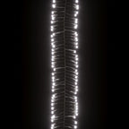 LED lempučių girlianda, 7,4m, PVC, 400 šaltų baltų LED, tanki