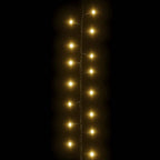 Smulkių LED lempučių girlianda, 25m, PVC, 1000 šiltų baltų LED